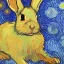 Placeholder: rabbit in the lockup Van Gogh