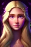 Placeholder: Princess Rapunzel with a very beautiful and symmetrical face, with a charming look, with lighting, with flowering hair and a luminous face