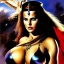 Placeholder: portrait oil on canvas,beautiful busty Female Warrior, minimal armor,comic book cover, mystical colors,insanely detailed,realistic,intrincate detail, 16k resolution, masterpiece,Simon Bisley,Frank Frazetta,Alex Horley,ARTHUR ADAMS