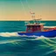 Placeholder: fullbody Drawing of 'sketch of fishermen smallboat',intricate detail,andrea bonelli,Kilian Eng,Ohrai,evan lee,Aleksandr Sidelnikov,KyuYong Eom,three quarters frontal aerial view,toned colors,16k