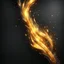 Placeholder: Hyper Realistic sparkling-golden-flame & jet-black textured-background