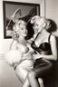 Placeholder: Mamie Van Doren meets Marilyn Monroe.