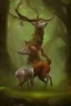 Placeholder: dream deer god druid deep forest color mystic