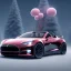 Placeholder: Santa claus driving his red Tesla convertible car, character design by cory loftis, fenghua zhong, ryohei hase, ismail inceoglu and ruan jia. unreal engine 5, artistic lighting, highly detailed, photorealistic, fantasy