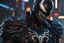 Placeholder: Venom Shredder in 8k solo leveling shadow artstyle, reaper them, close picture, rain, Shredder helmet, neon lights, intricate details, highly detailed, high details, detailed portrait, masterpiece,ultra detailed, ultra quality