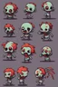 Placeholder: cute undead soul sprite sheet for animation (idle, run, jump movement)