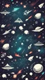 Placeholder: space background stylized. retro