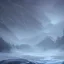 Placeholder: lost, feeling, winter landscape, ice field, crystals, surreal, dreamlike, foggy