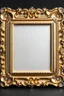 Placeholder: rectangular gold delicate art nouveau picture frame