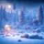 Placeholder: winter landscape, bells, ice, dreamy, science fiction