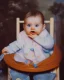Placeholder: a baby in a colorful setting, disney style