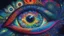 Placeholder: Trippy DMT eye of the universe vibrant colors