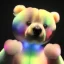 Placeholder: transparent multicolor crystal bear