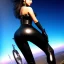 Placeholder: fullbody portrait 'beautiful face sexy Busty Female Biker riding a Superbike',3/4 front aerial view,looking at camera,hyperrealistic skin,Hyperrealistic crystal clear eyes,wearing skintight latex,painting by gaston bussiere, greg rutkowski, yoji shinkawa, yoshitaka amano, tsutomu nihei, donato giancola, tim hildebrandt,Evan Lee,Akira-Raikou, oil on canvas, cinematic composition,sharp image, extreme detail,((fit full head inside picture)),32k