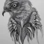 Placeholder: Beautiful Mutant hawk, ultra detailed, psychedelic, sketched, pencil