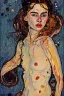 Placeholder: woman in a bath, similar to egon schiele