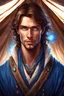 Placeholder: male human healer brown hair blue eyes night healers tent