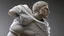 Placeholder: marble sculpture of NFL player by Andrea del Sarto