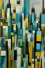 Placeholder: "Craft a mural inspired by Cubism, depicting cityscapes with fragmented forms. Use a palette of urban hues, blending charcoal gray, mustard yellow, and muted teal for a contemporary aesthetic