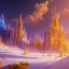 Placeholder: blue gold and violet landscape with multicolored crystals falling from the sky, full of details, smooth, bright sunshine，soft light atmosphere, light effect，colorful, concept art, smooth, extremely sharp detail, finely tuned detail, ultra high definition, 8 k, unreal engine 5, ultra sharp focus