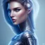 Placeholder: cyberblue, head, women, portrai, tron