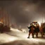 Placeholder: Rembrandt Snowstorm glowing lights