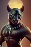 Placeholder: A photo taken from an african village "black panther", <character or scene>, kente, cinematic lighting --v 4 --q 2