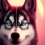 Placeholder: Husky, neon pink eyes, 8K, cinematic lighting, sharp focus, masterpiece, expert