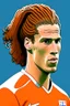 Placeholder: Virgil van Dyck Dutch soccer player 2d cartoon