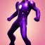 Placeholder: Cosmos super hero, purple costume,4k image, man