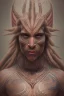 Placeholder:  Photorealistic painting Portrait voluptuous bald female Maori Chief iron maiden rainbow Maori tribal tattoos, bow with arrows, full detail, 8k Neko Erokawa, style of Zootopia