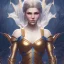 Placeholder: fantasy setting, woman, bicolor hair