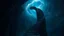 Placeholder: Stairs between heaven and hell, a big vertical spiral staircase made of indefinable material, the end of which cannot be seen, connecting the hellish dark depths with the endless dark blue universe, higg detailed, surreal, dark vibe, cinematic