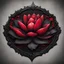 Placeholder: black and blood deadly lotus emblem