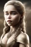 Placeholder: perfect emilia clarke face, wearing viking, intricate, fullbody, highly detailed face, highly realistic particles, fog, fire