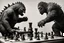 Placeholder: a Godzilla and king kong playing a game of chess