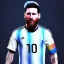 Placeholder: argentina world cup champion,lionel messi highly detailed, wings, soft studio lighting, background 64k