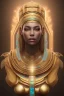 Placeholder: A beautiful portrait of Pharaonic queen , high key lighting, volumetric light high details psychedelic background