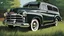 Placeholder: 1952 GMC Suburban Carry All Wagon portrait in the style of a illustration drawing, simple line