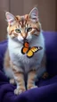 Placeholder: Love cat , add a butterfly to this picture