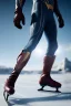 Placeholder: A photo taken from the ice skating show "Zack Snyders Justice League", <character or scene>, ice skates, cinematic lighting --v 4 --q 2