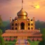 Placeholder: indian temple in sunrise, perfect composition, hyperrealistic, super detailed, 8k, high quality, intricate details, highly detailed