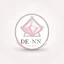 Placeholder: Create a logo for Deniz, a boutique of diamond-inspired dresses, Baby Pink