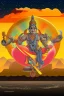 Placeholder: Hindu god Brahma，cute,sticker,Adobe Illustrator,grayscale,3D vector art,hand drawn, digital ,low-poly, retro aesthetic,Greek god with medium aesthetic theme, illustration, highly detailed, simple, smooth, clean vector, no jagged lines, smooth,