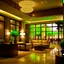 Placeholder: Hotel lobby, the style is organic