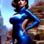 Placeholder: Drawing of beautiful face,'beautiful,Busty fit Sexy Vault Woman- Fallout 4 ',intense stare, ancient blue skintight suit, balanciaga fashion clothe painting by gaston bussiere, greg rutkowski, yoji shinkawa, yoshitaka amano, tsutomu nihei, donato giancola, tim hildebrandt,KyuYong Eom,Ren Wei Pan Oil on canvas, cinematic composition, extreme detail,fit full head inside picture,16k