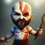 Placeholder: Cute baby video game god of war krotos, holding axe, mytology, 8k resulation, cinematic, cinema4d, hyper detailed, cinamtic lighting, octane render, unreal engine 5, realistic