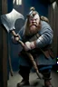 Placeholder: middleaged dwarf with an axe