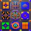 Placeholder: Kente scene, cinematic, flying Rubik's cube, african pattern symbols, engraved, 8k quality, hyper realistic, unreal engine 5