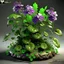 Placeholder: Realistic fantasy C02 violet plant